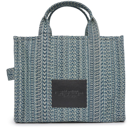 NWT MARC JACOBS The Monogram Washed Denim Medium Tote Bag🥰 - Picture 2 of 10